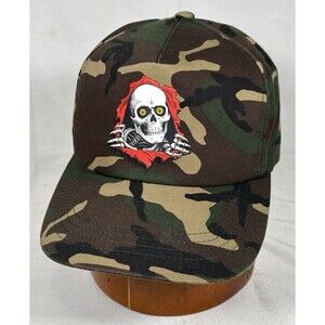 Powell Peralta Ripper 2 Camo SnapBack Hat Cap Adjustable